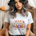 thumbnail image 3 of Mrs William Teacher Shirt with Floral Letters | Teach Love Inspire Tee , Light Pink, Size 3XL, 3 of 6
