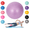 Light Purple, variant on Yoga Ball with Pump Exercise Stability Ball for Pilates Balance Core Strength Training Home Gym Fitness Workout (Mint Green)