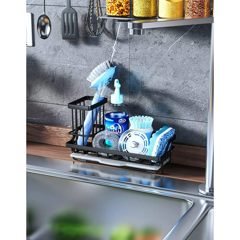 Sink Caddy,Sponge Holder For Kitchen Sink Counter,304 Stainless