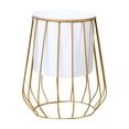 thumbnail image 1 of Soporte de metal para macetas, soporte decorativo para macetas, resistente al óxido, con marco de aire. tira blanca, 1 of 9