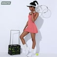 thumbnail image 2 of Women Tennis Dress with Short Quick Drying Tennis Skirt with Bra Two Piece Set Woman Sport Dress Tennis Female, 2 of 7