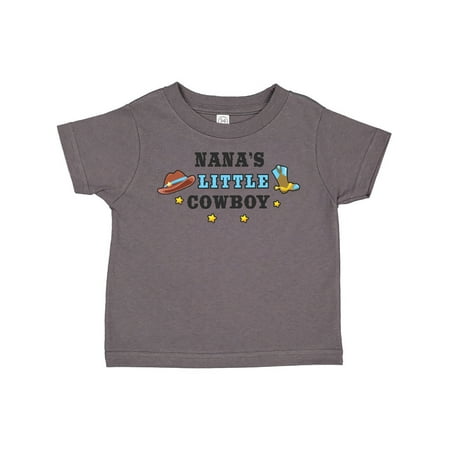 

Inktastic Nanas Little Cowboy with Cowboy Hat and Boots Gift Toddler Boy Girl T-Shirt