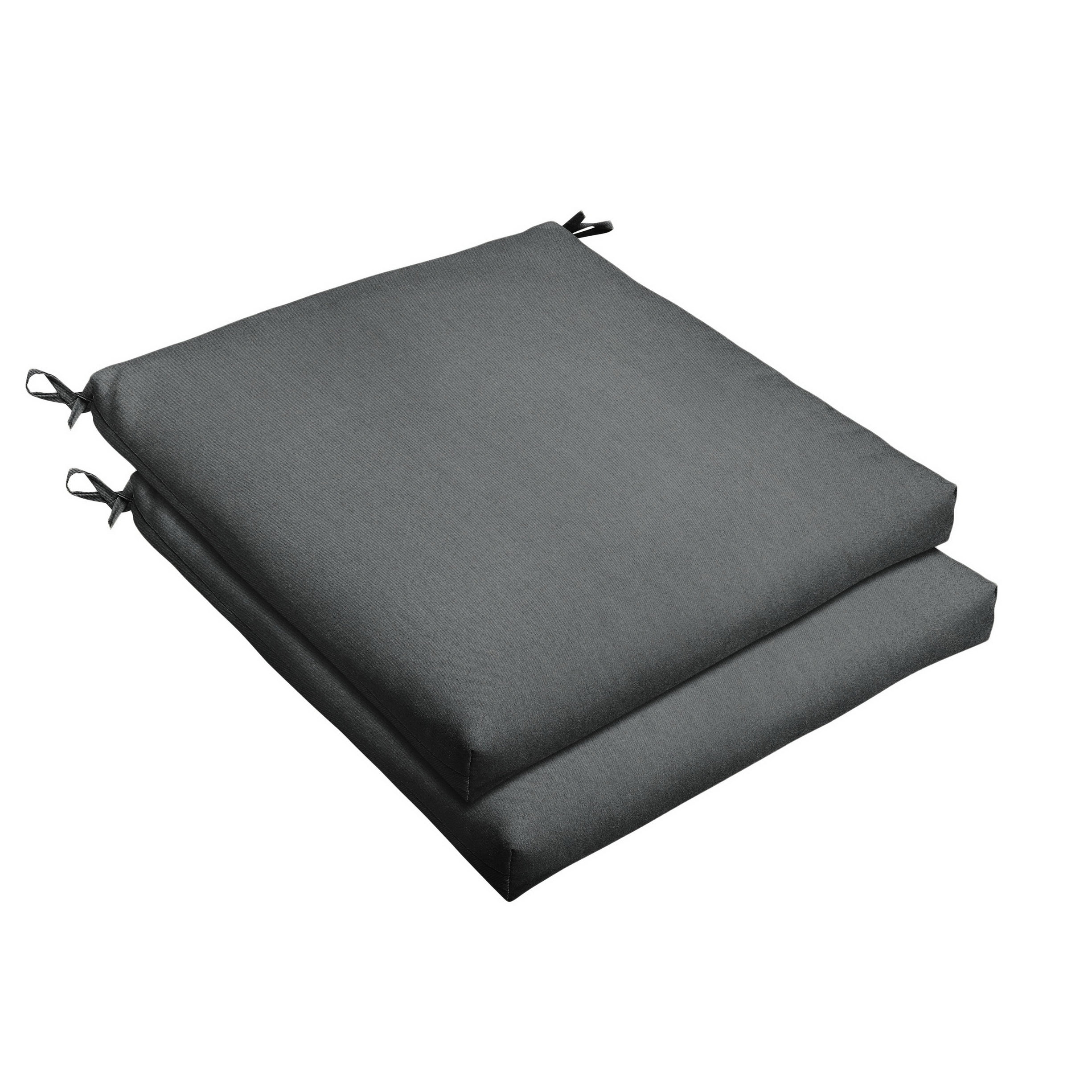 Sorra Home Charcoal Grey Indoor/Outdoor Cushion Set, Bristol