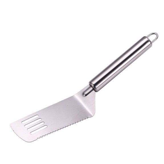 Kafsov Stainless Steel Kitchen Utensil Set, Mirror Polished, Heat-Resistant, Space-Saving Design with Hanging Holes for Easy Storage, Ideal for Cooking and Baking White