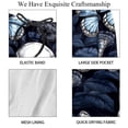 thumbnail image 4 of luoweisi Men's Beach Shorts Quick Dry Swim Trunks with Mesh Lining Skull Butterfly S, 4 of 5
