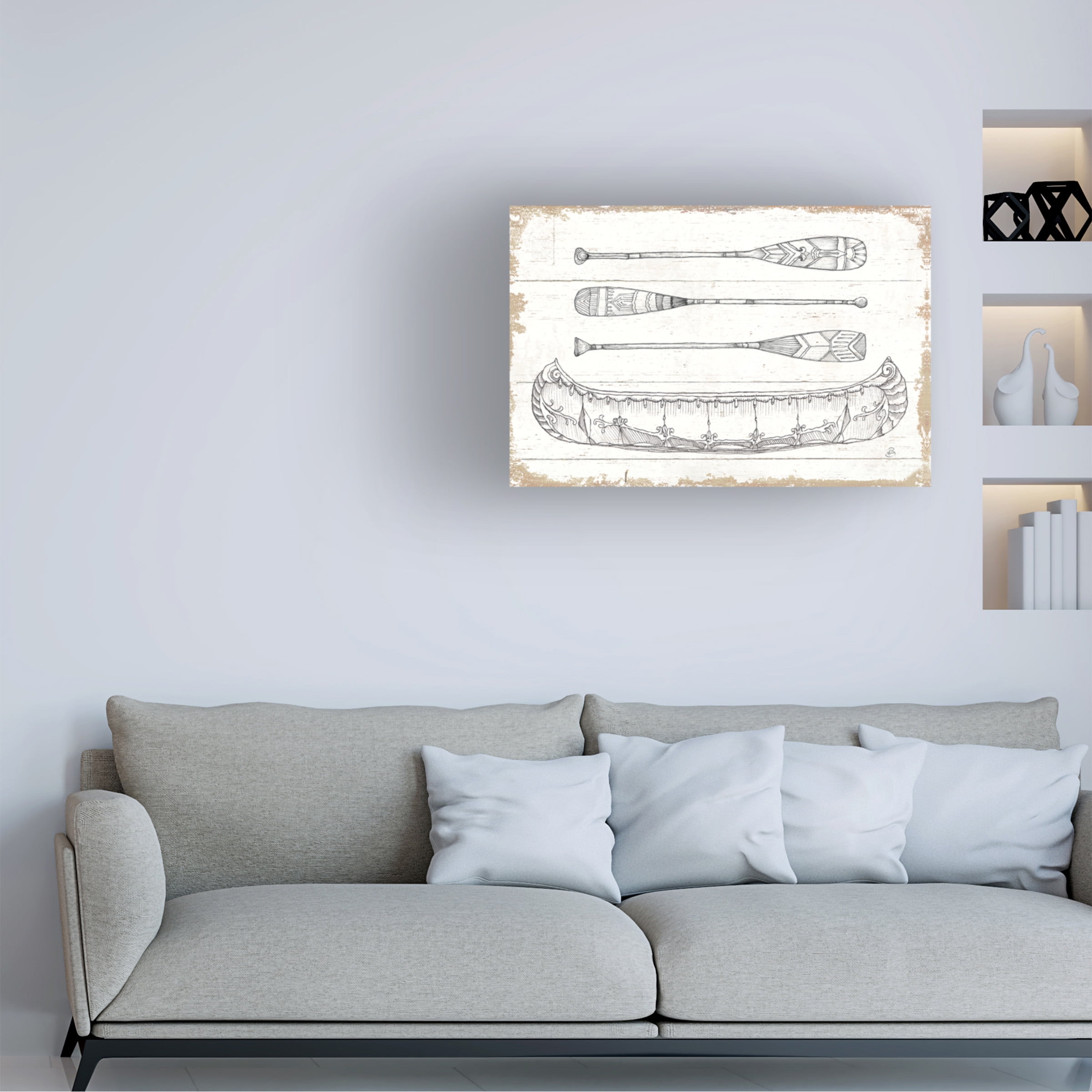 Trademark Fine Art 'Lake Sketches I' Canvas Art by Daphne Brissonnet