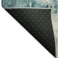 thumbnail image 5 of Addison Rugs Mayfield Premium Machine Washable Transitional Abstract Teal Round Rug, 8' X 8' Machine Washable Transitional Abstract Teal Oversized Sherpa Throw Blanket, 5 of 6