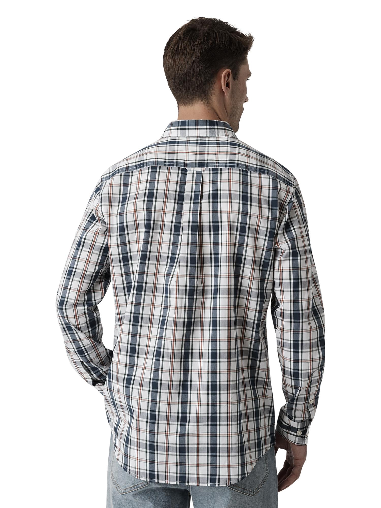 Chaps Men's & Big Men's Stretch Long Sleeve Button Down Soft Cotton Shirt