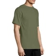thumbnail image 2 of Hanes Men's and Big Men's Tagless Short Sleeve Tee, Up To Size 6XL, 2 of 5