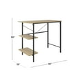 thumbnail image 5 of Mainstays Pierce 30 inch Tall Storage Desk, Oak, 5 of 13