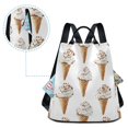 thumbnail image 5 of FORMRS Women's Travel Backpack Purse Anti-Theft Hidden Pockets Casual Shoulder Bag, Cartoon Ice Cream Pattern, 5 of 7