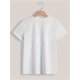 thumbnail image 2 of Women's St. Patrick's Day Shamrock Heart Graphic T-Shirt - Crew Neck, Short Sleeve, Casual Casual Attire, Machine Washable - White with Green Clover Design, 2 of 6