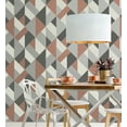 thumbnail image 4 of Brewster Delano Copper Structured Geo Wallpaper, 4 of 7