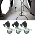 thumbnail image 1 of LHCER Locking Swivel Caster Wheels,Light Stand Swivel Casters,3pcs 22mm Swivel Caster Wheels Set For Photography Light Stand Studio Photo Video Shooting Locking Caster Set With Brake, 1 of 8