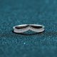 thumbnail image 5 of Anillo de plata esterlina S925 para mujer, anillo en forma de V, anillo de diamantes Mosan de 14 puntas, anillo de boda en fila, anillo de diamantes de imitación, 5 of 5