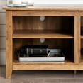 thumbnail image 4 of 70 inch Wood Media TV Stand Storage Console in Rustic Oak, 4 of 7