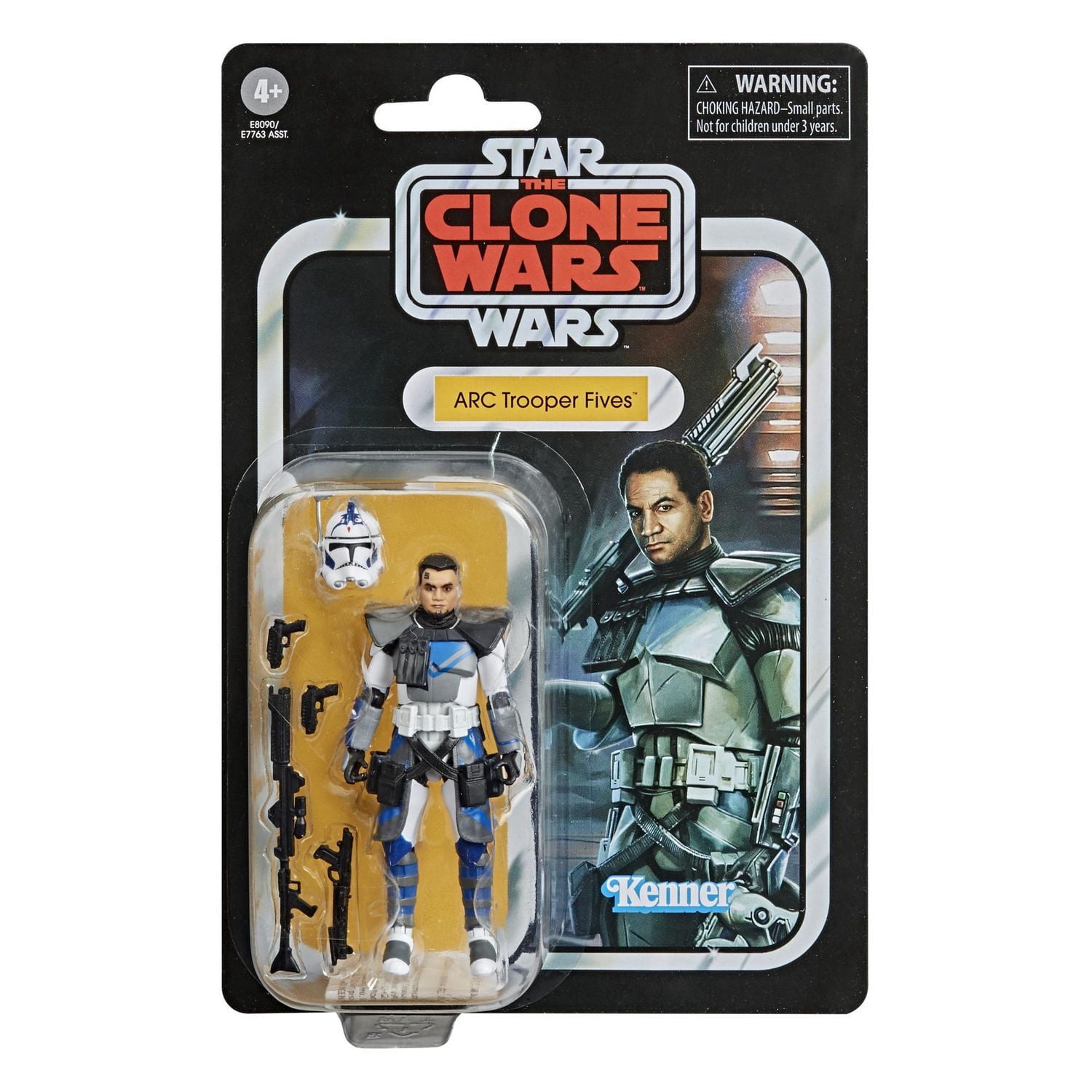 Star Wars The Vintage Collection ARC Trooper Fives Toy, 3.75-Inch-Scale Star Wars: The Clone Wars Action Figure, Toys for Kids Ages 4 and Up