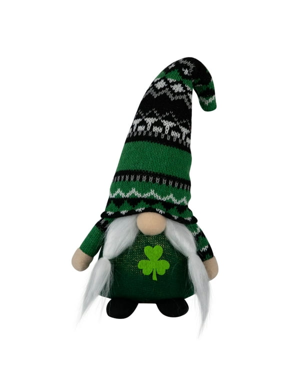 Northlight LED Lighted St. Patrick's Day Girl Gnome - 11.5" - Green