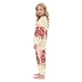 thumbnail image 4 of BZSMCE Unisex Fluffy Pajama Set Rose Script Printed, 4 of 8