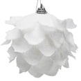 thumbnail image 4 of Colgante de decoración para árbol de Navidad, bola de espuma con purpurina de pétalos, bola de Navidad blanca como la nieve, caja de pétalos grande RYT1187-8cm (espuma; 3 bolas), 4 of 14