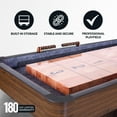 thumbnail image 5 of Hathaway Challenger 12-ft Shuffleboard Table with Walnut Finish, 144-in l x 24.25-in w, 5 of 8