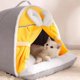 thumbnail image 2 of Winter Warm Cat House Super Soft Cozy Cat Sleeping Cave Thicken Cute Kitten Puppy Tents Windproof Cat Bed Nest Pet Supplies ShopWise Round, 2 of 7