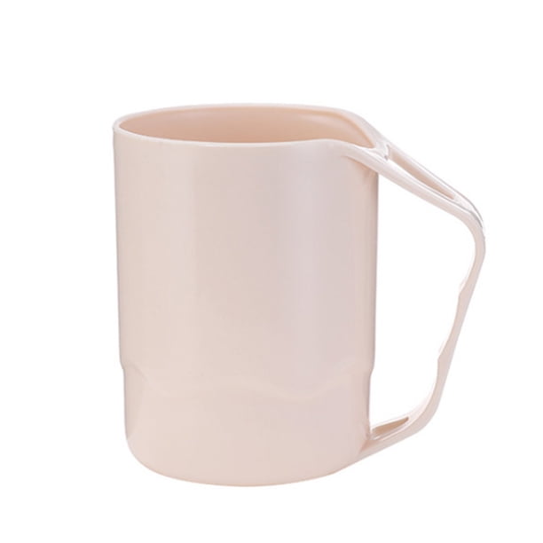 Injueey Vasos de plástico para baño de nuevo estilo, soporte para cepillo de ecológico, taza para enjuagar, cepillo para enjuague, vasos para Juegos de accesorios de baño albaricoque Injueey JJ18723-01
