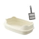 thumbnail image 1 of Caja de arena abierta para gatos, arenero para gatos, orinal portátil a prueba de salpicaduras con Blanco, 1 of 9
