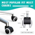 thumbnail image 6 of Elegant Choise 2" Office Chair Casters - Universal Swivel Wheels Replacement Set - Quiet Roll & Floor Safe for Hardwood/Tile, 6 of 10