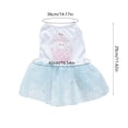 thumbnail image 3 of Happy Easter Dog Dress, Rabbit Easter Egg Pet Cat Puppy Dresses Tutu Skirt,Summer Small Dog Girl Shirt Clothes Bunny Costume, 3 of 6