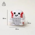 thumbnail image 3 of Gumesh Emotional Support Crochet Doll, Handmade Baseball Animal Plush for Comfort & Positivity, Encouragement Gift for Women, Friends, Desk Decor for Anxiety Relief, 3 of 5