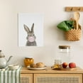 thumbnail image 4 of WFSposter Bubblegum Bunny Framed Canvas Wall Art by Outstanding Painter, Whimsical Baby Animal Art for Home Decoration, 4 of 7