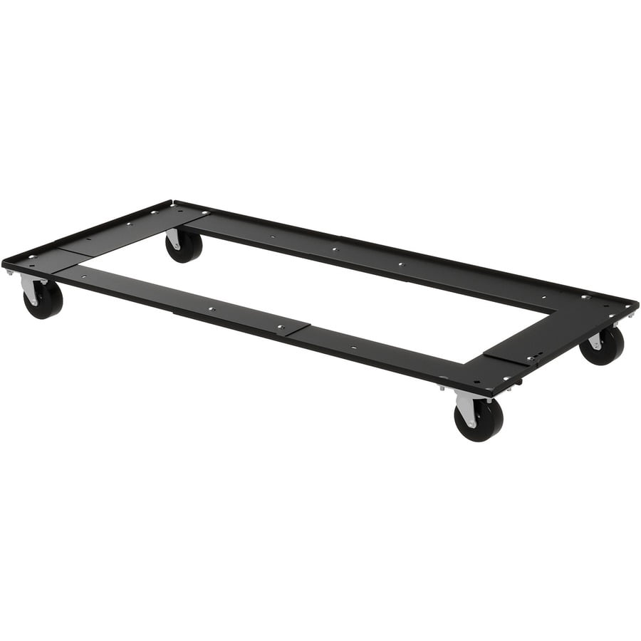 Lorell Commercial Cabinet Dolly - Metal - X 42" Width X 24" Depth X 4" Height - Black - 1 Each