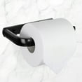 thumbnail image 3 of Higiénico Papel Soporte Pared Montado Tejido Toalla Soporte para Baño Cocina Aluminio Aleación Impermeable Mate Acabado Negro, 3 of 8