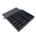 thumbnail image 3 of 18 Slot Modern Rectangular Sunglasses Glasses Eyeglass Organizer Eyewear Display Case Storage Box Black 18.7*14.7*2.2in for Stores, Offices, Homes, 3 of 19