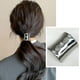 thumbnail image 2 of hebillas de cola de caballo doradas para mujer, puños de metal para el cabello, clip decorativo de metal para cola de caballo alta, puño de cola de caballo de metal dorado para vestir (estilo 5), 2 of 6