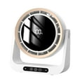 thumbnail image 2 of Fancyes Desktop Fan Mini Carpenter Electrical Digital Display USB Quiet Silent 90  degree Tendency Head Slope for Backpack Households white, 2 of 8