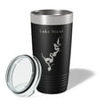 thumbnail image 2 of Lake Nicol Map Tumbler Travel Mug Insulated Laser Engraved Coffee Cup Alabama 20 oz Black, 2 of 5