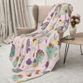 thumbnail image 3 of Rateoe Fish Seahorse Pattern Flannel Throw Blanket, Ultra-soft Blanket for Bed, Couch, Car, Hypoallergenic Anti-pilling blanket-50"x40"(Vertical), 3 of 6