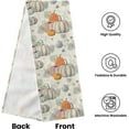thumbnail image 3 of Fall Table Runner, Harvest Thanksgiving Watercolor Pumpkin Table Runner Farmhouse Decorations for Kitchen Dining Coffee Indoor Outdoor 13.8 x 71 Inch, 3 of 6