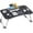 Black, variant on Folding Lap Desk, 23 Inch Portable Wood Black Laptop Bed Desk Lap Desk with Cup Holder, for Working Reading Writing, Eating, Watching Movies for Bed Sofa Couch Floor-Black-ZD01