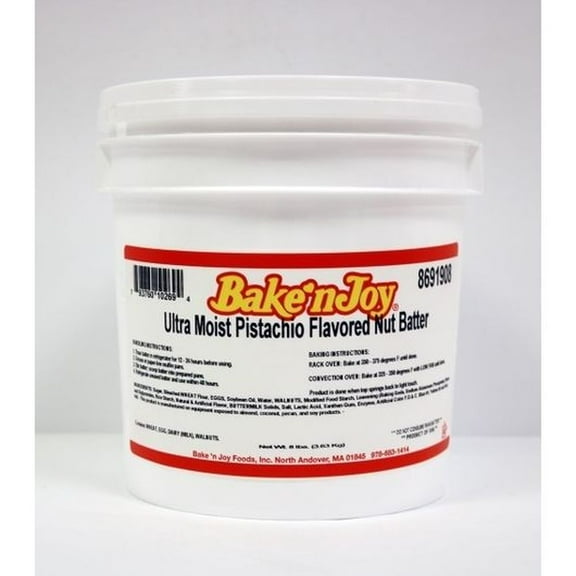 Bake N Joy Pistachio Flavored Nut Muffin Batter, 8 Pound -- 2 per case