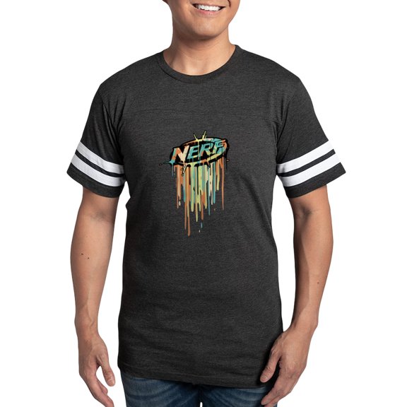 CafePress - Nerf Classic Melted Logo T Shirt - Mens Football Shirt
