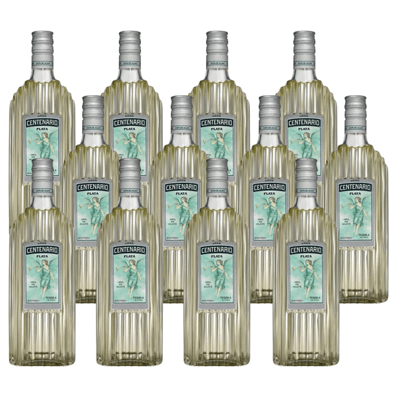 Caja de 12 Tequila Gran Centenario Plata 950 ml