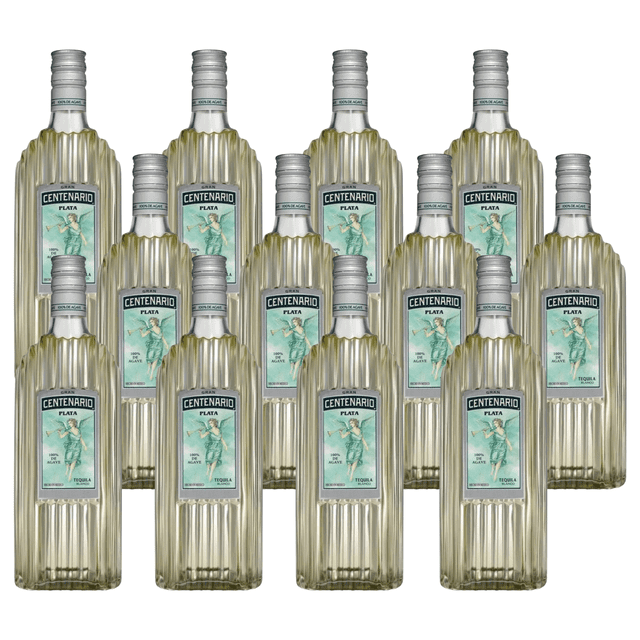 Caja de 12 Tequila Gran Centenario Plata 950 ml