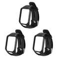 thumbnail image 3 of relayinert Silicone Wristband Strap For 2 3 Runner 2 3 Spark 3 GPS Watch black 3Set, 3 of 6