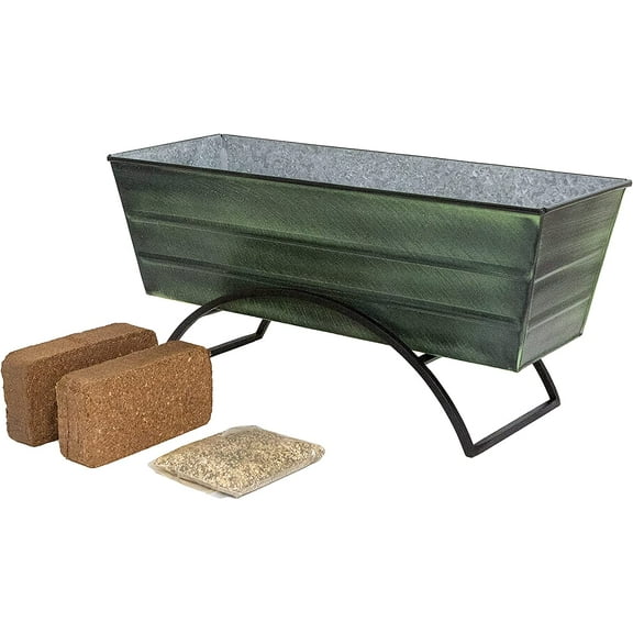 Bloom Box Garden Growing Kit Medium Green with Odette Stand