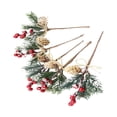 thumbnail image 1 of ramo de de bayas artificiales de Navidad con simulación de cuerda Selecciones es para vacaciones Guirnalda de Navidad Regalos para perfecl Selecciones florales, 1 of 8