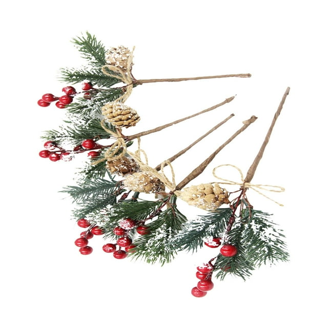 ramo de de bayas artificiales de Navidad con simulación de cuerda Selecciones es para vacaciones Guirnalda de Navidad Regalos para perfecl Selecciones florales