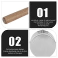 thumbnail image 3 of Mini Saucepan, Walnut Handle Portable Milk Butter Warmer Pot Easy Cleaning 304 Stainless Steel  for Kitchen, 3 of 7